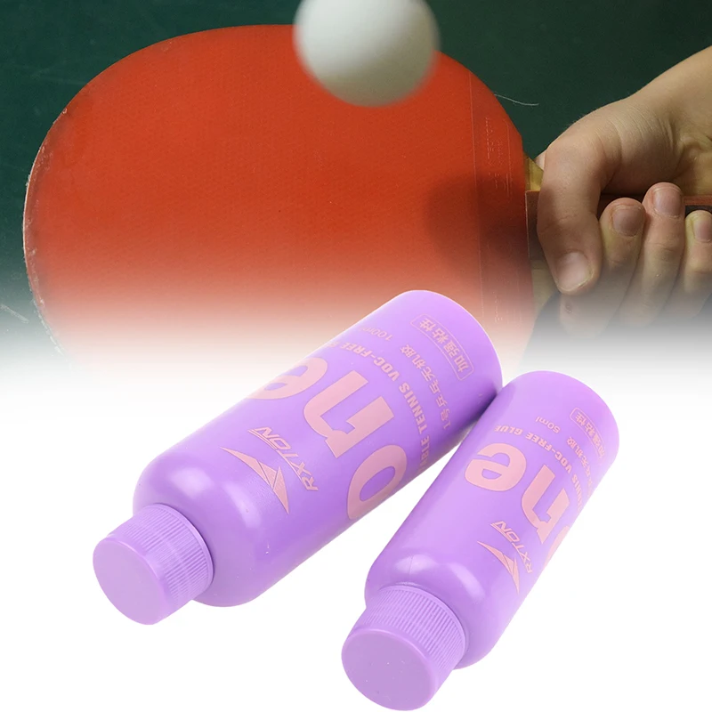 

Adhesive Table Tennis Racket Ping Pong Bat Rubber Adhesive High Adhesion With Sponge Wipe 50/100ml Professional Inorganic Glue