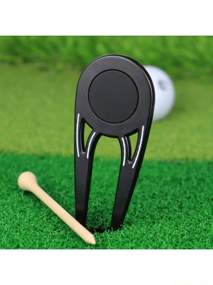

31BE Double Function Golf Course Essential Divot Repair and Beverages Opening Device