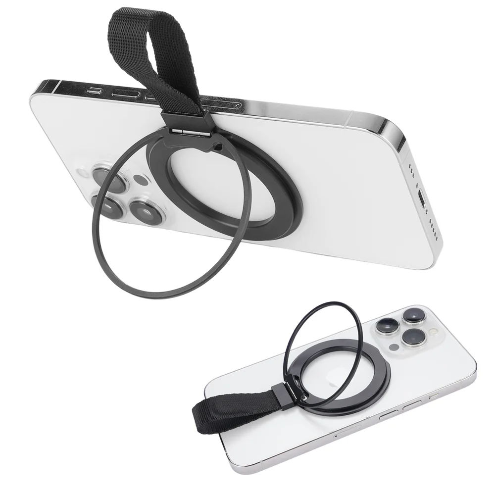 Magnetic Flexible Finger Ring Holder Phone Holder for MagSafe Ring Magnet Cellphone Stand for iPhone 15 14 13 12 Pro Max Samsung