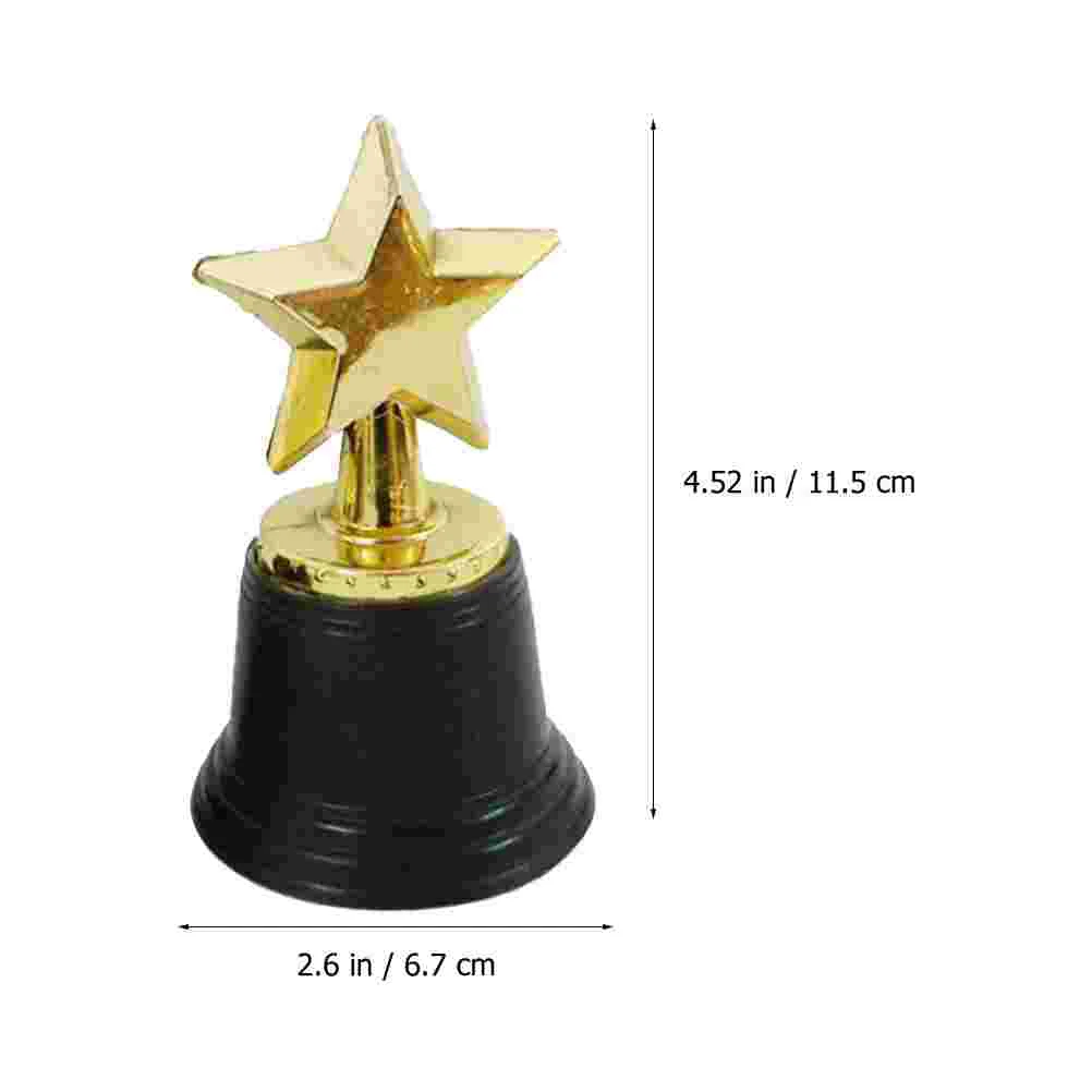 12 Pcs Star Trophy Compact Football Accessories Sports Kids Small Award Multi-function Prize Plastic Child