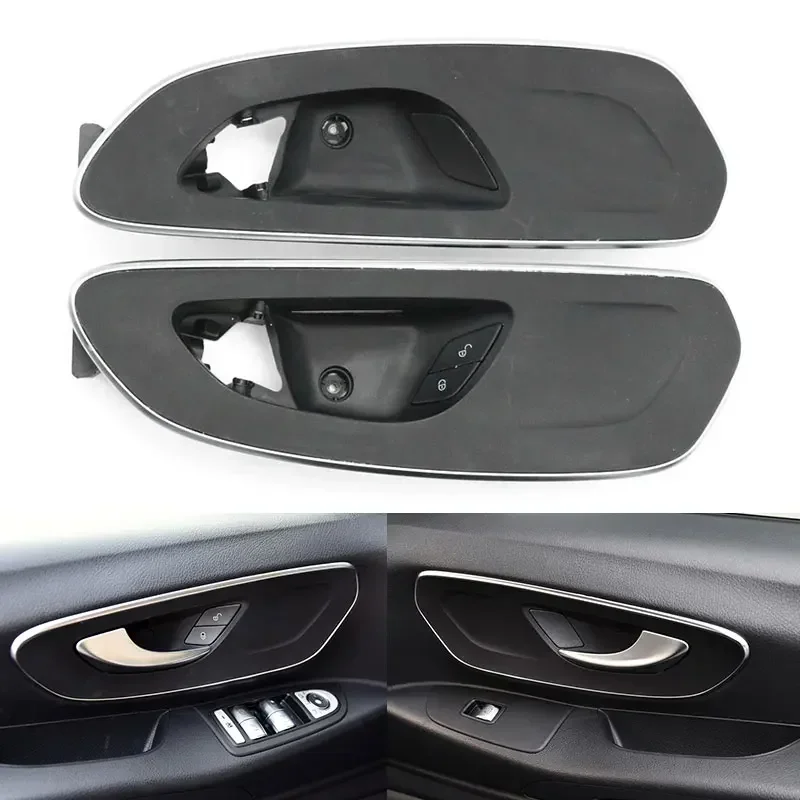 Car Inner Front Door Handle Bezel Catch Board Trim Cover For Mercedes Benz V Class Vito W447 W448 2014-2023