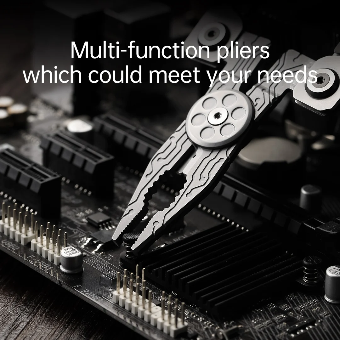 Nextool Silver Blade EDC Tool 14 In 1 Portable Pliers Multi Tool Screwdriver Wrench Pliers Knife With Leather Bag Hand Tools