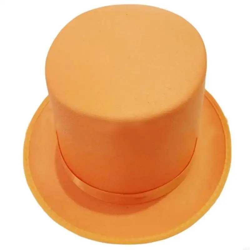 Elegant Flat Top Hat for Magicians Hat for Winter Gentleman Festival Hat