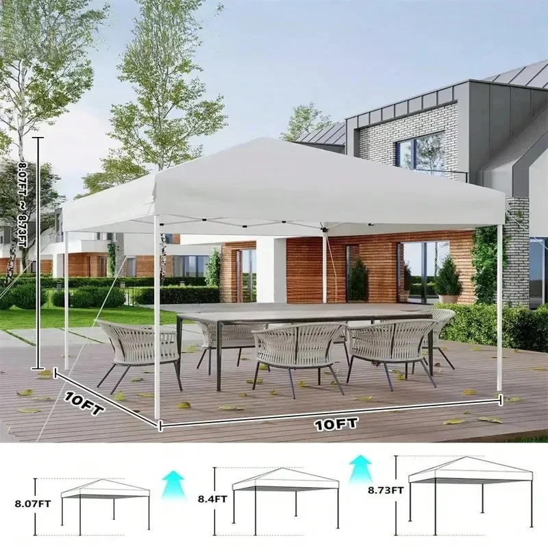 High Quality 10x10 Adjustable Pop Up Canopy Tent Outdoor Camping Shelter With Sandbags Storage Bag
