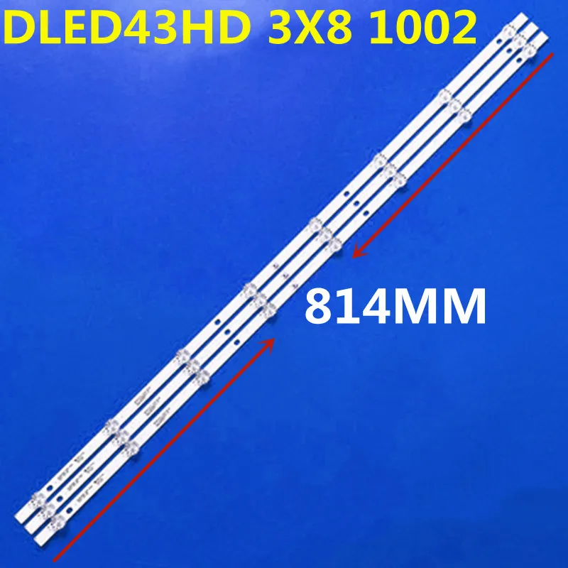 30PCS 814mm LED Backlight Strip For DLED43HD 3X8 1002 For LE42G310 46D6 XC-1942 43D9W LND4228 46A1 TH-43DX400C