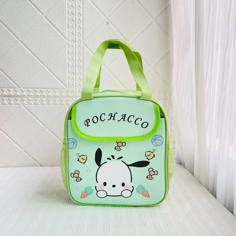 Lovely Sanrio Cinnamoroll Pochacco Lunch Bag Anime My Melody Kitty Kuromi Travel Thermal Breakfast Box Kid Tote Food Bag Gift