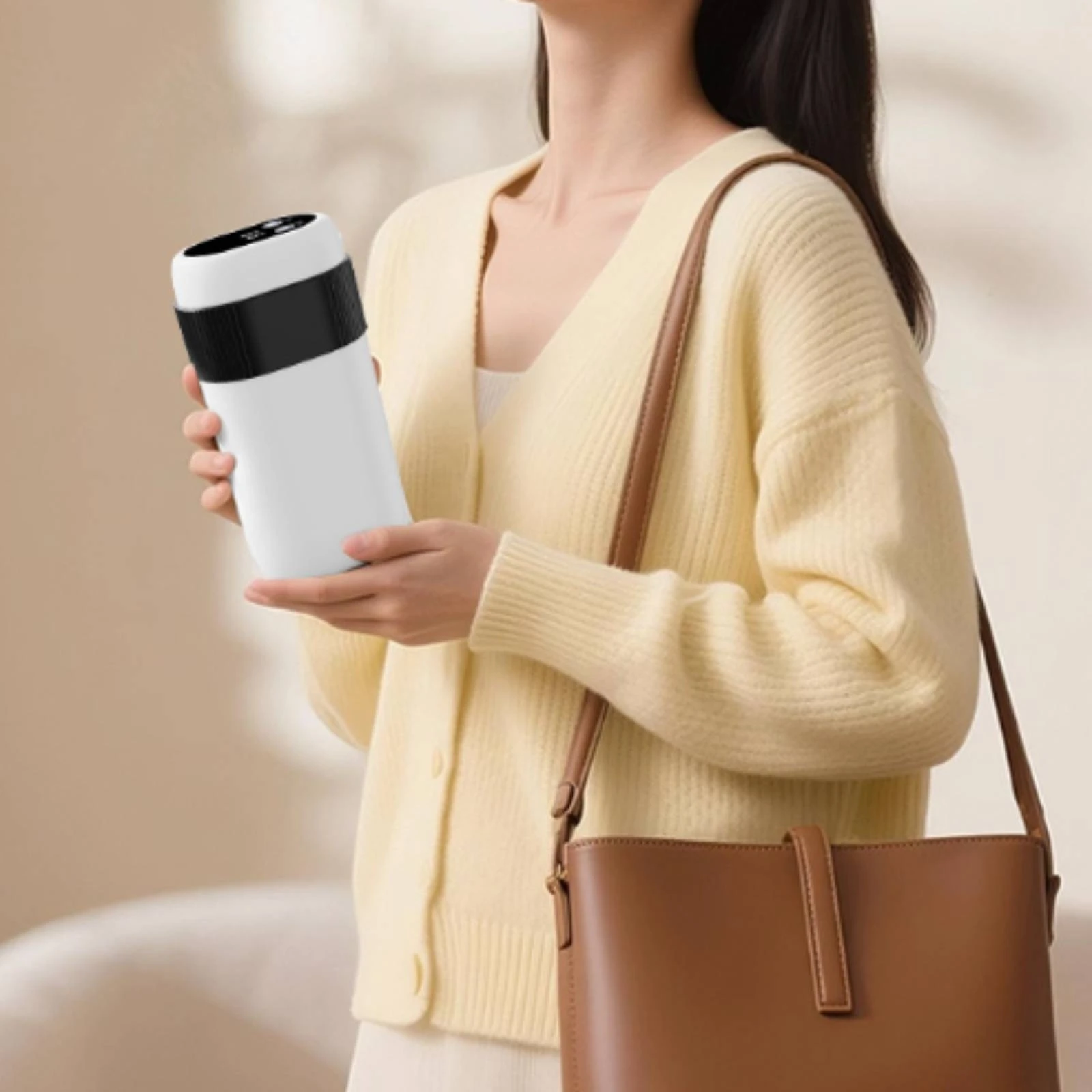 Instant Hot Water Dispenser Adjustable Portable Water Dispenser with Adapter Safe Easy to Clean for Travelers, Hotels, Office