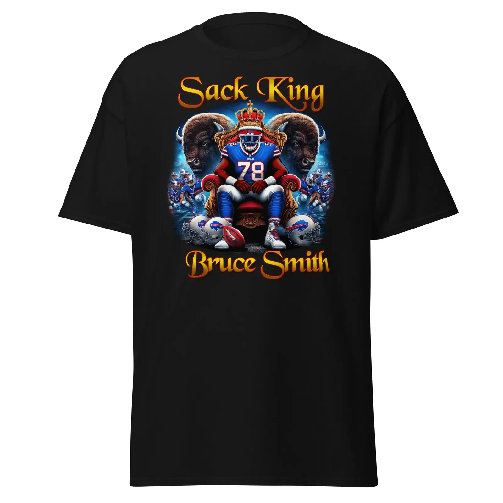 Sack King Bruce Smith T Shirt Celebrating Defensive Dominance