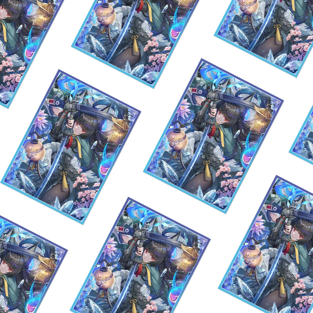 120PCS 67×92mm Hoshimi Miyabi Cartoon Anime Card Sleeves Board Game Card Protector Card Shield Double Card Cover for PTCG Card