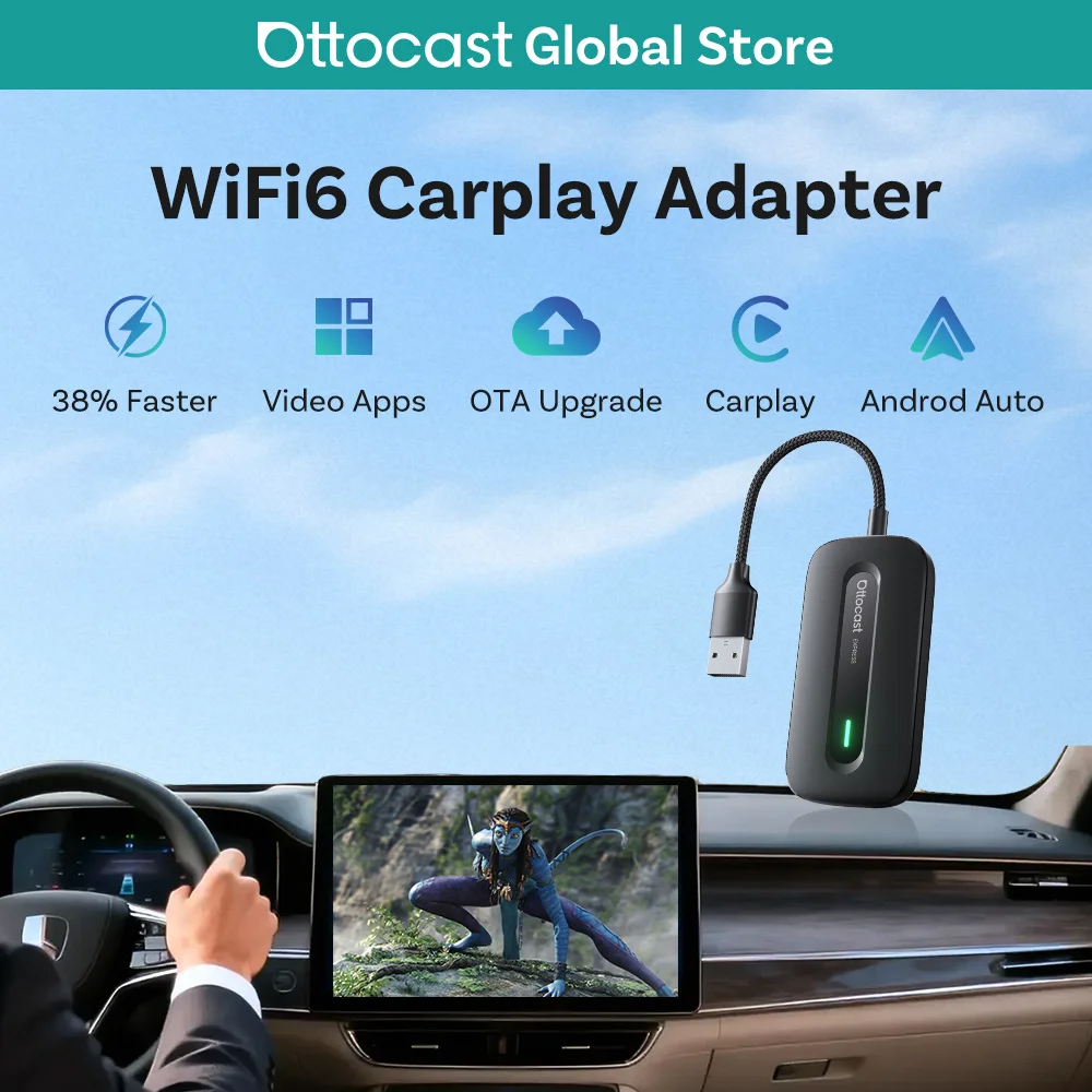 ottocast-play2video-express-android-12-ai-box-wireless-carplay-android-auto-netflix-youtube-video-streaming-adapter-for-audi-kia