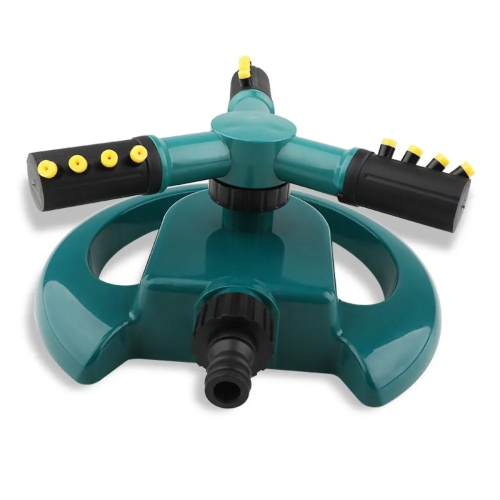 Automatic Rotating Water Sprinkler 360-Degree Rotation Full Coverage Garden Irrigation Sprinkler Three-Pronged Outdoor Grade