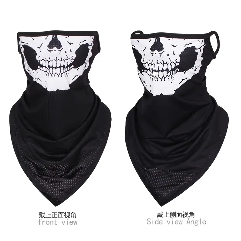 Multi-function Motorcycle Face Scarf Skull Masks Cycling Neck Gaiter Cover Mesh Tube Sport Sunscreen Men Women Bandana Balaclava - Image 25