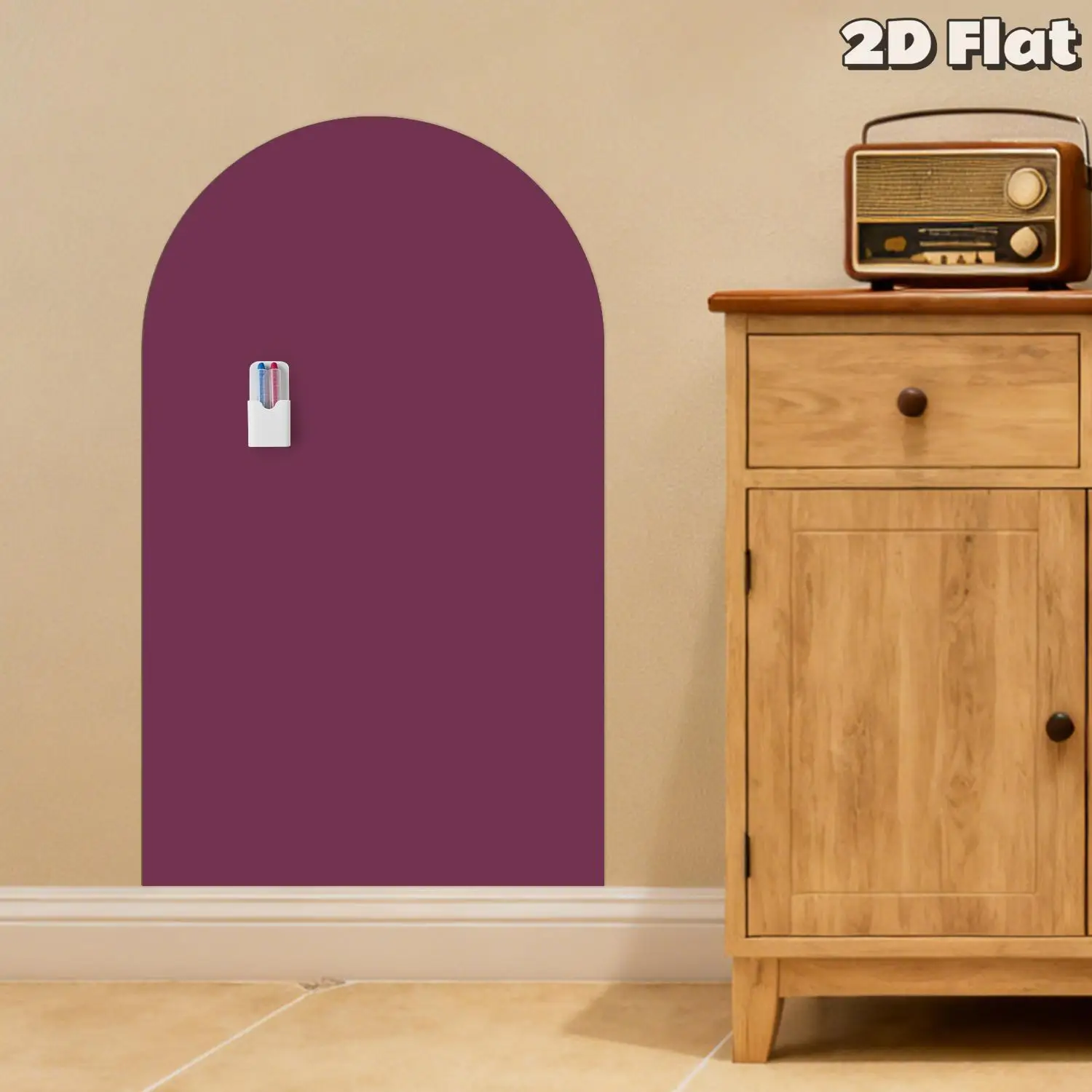1-pz-bacheca-da-parete-minimalista-monocolore-rosso-vino-a-forma-di-arco-lavagna-multifunzionale-senza-fori-per-camera-da-letto-e-casa-﻿-﻿-﻿