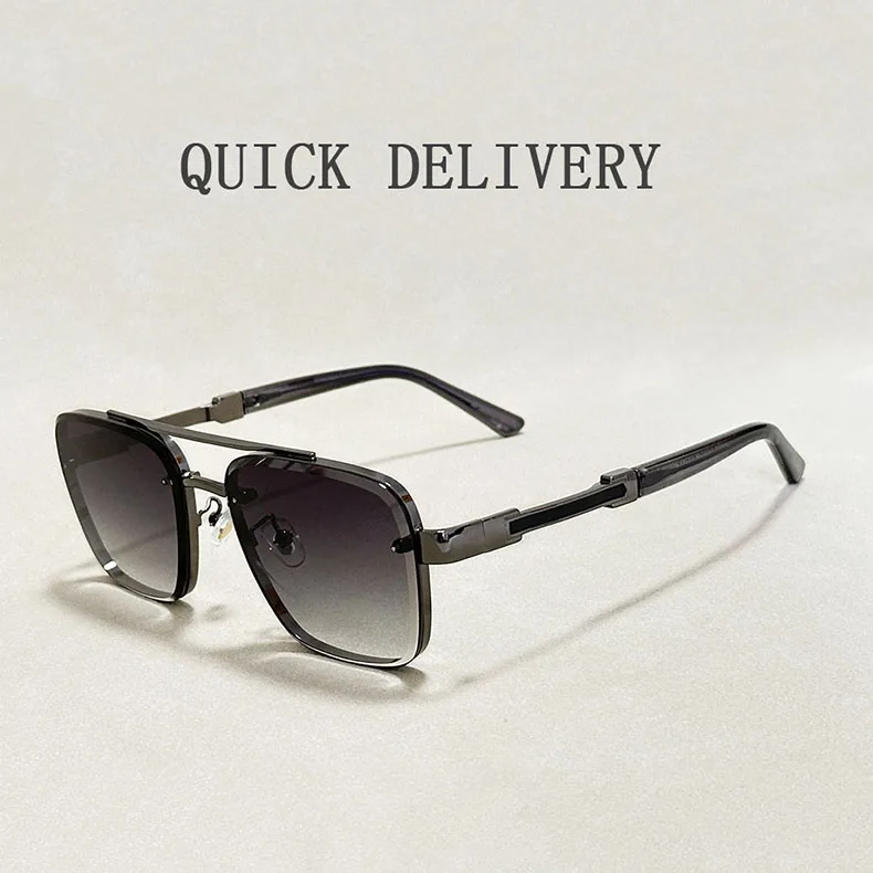 Designer Quadratische Sonnenbrille Für Männer Oculos Vintage Trend Sonnenbrille Dropshipping Gläser Urlaub Outdoor Lentes Gafas De Sol – Detail 9