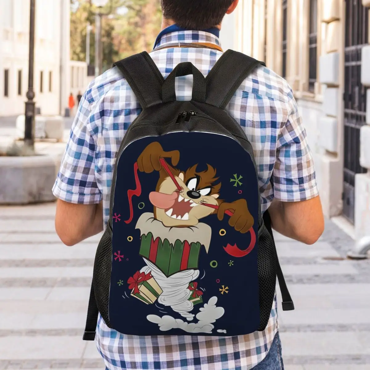 Aangepaste Devils-Tasmanianes TAZ rugzak dames heren casual boekentas voor school college animatie cartoontassen