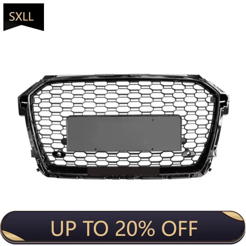 

SXLL A1 2016-2019 Black High Quality Plain Style Full Honeycomb Rs1 Car Mesh Front Grille
