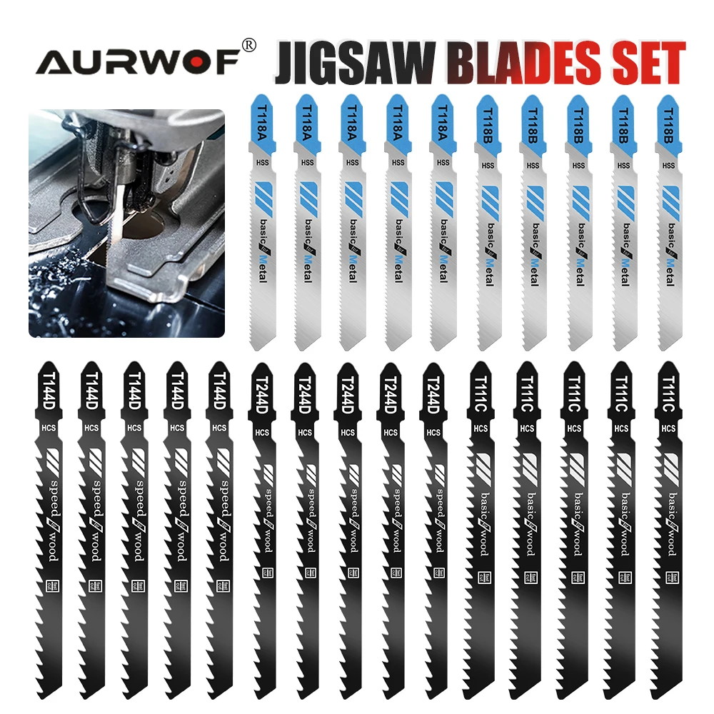 Режущий инструмент AURWOF T111C T144D T244D T118A T118B для софтдерева, дерева, пластика, грунтовых зубьев, возвратно-поступательных