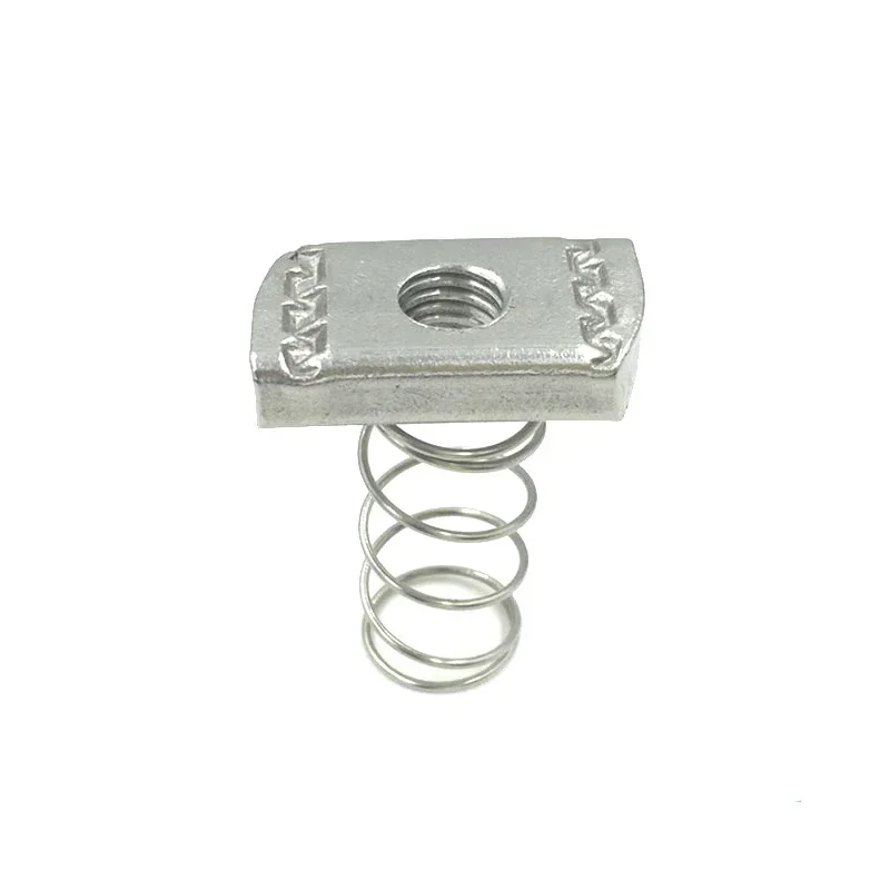 2/5/10Pcs  304 316 Stainless Steel Spring Nut  Screw Cap C-shaped Steel Fitting T-shaped Rectangular Nuts M6 M8 M10 M12