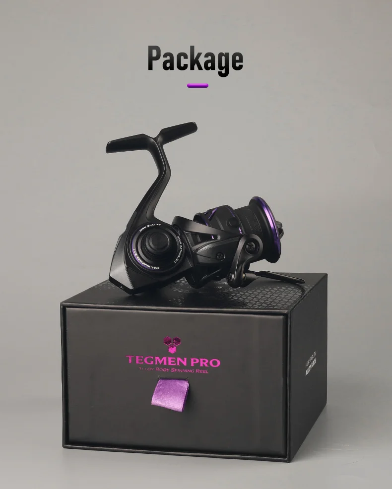 Kingdom Tegmen Pro 6,2:1 High Speed Übersetzungsverhältnis Spinning Angelrolle 9 kg Max Drag 8+1BB Ultraleichte 2500 2500 3000 Angelrolle – Detail 18