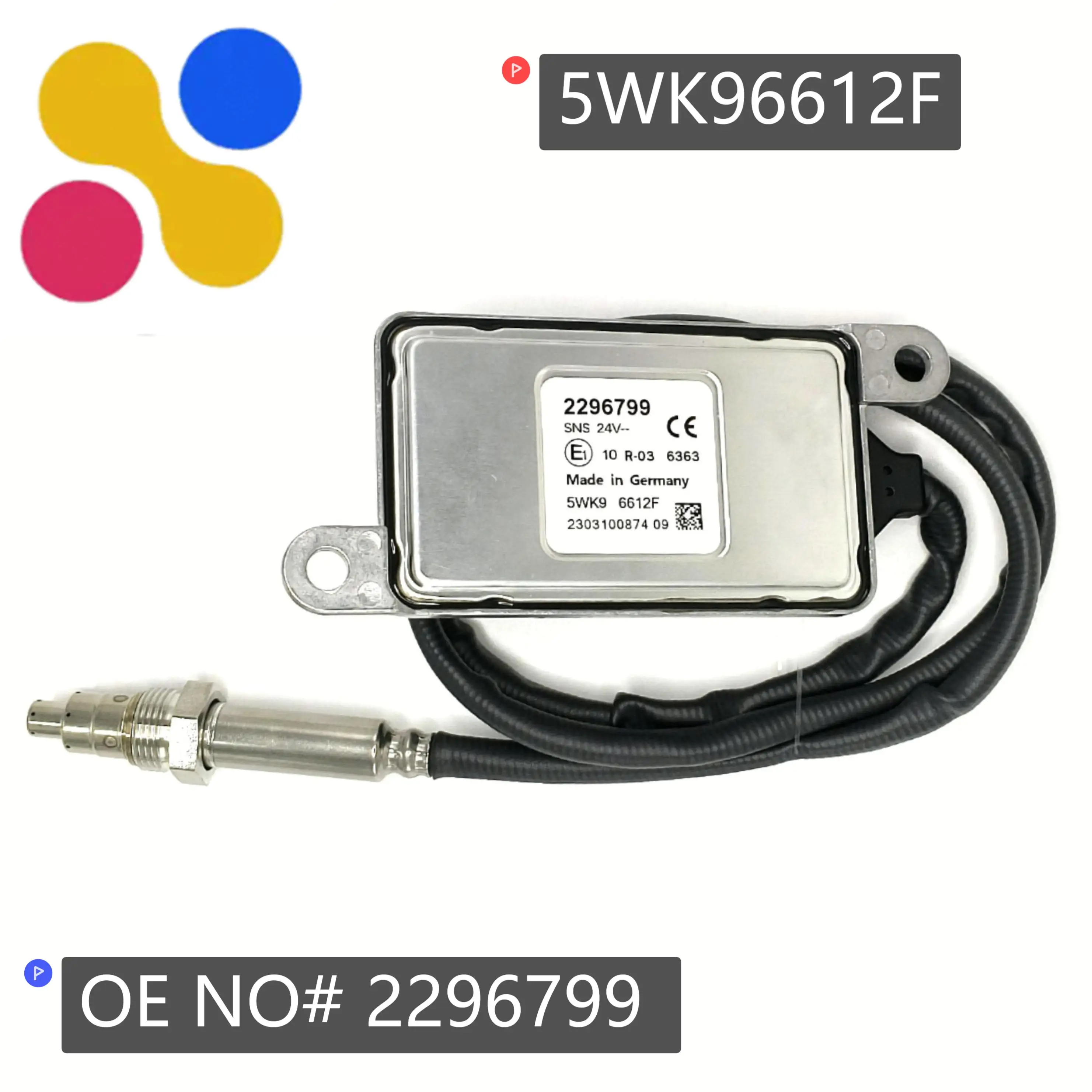 

5WK96612F 2296799 Nitrogen Oxygen Sensor 5WK9 6612F Factory Wholesale High Quality NGK Probe NOX Sensor 24V For Scania