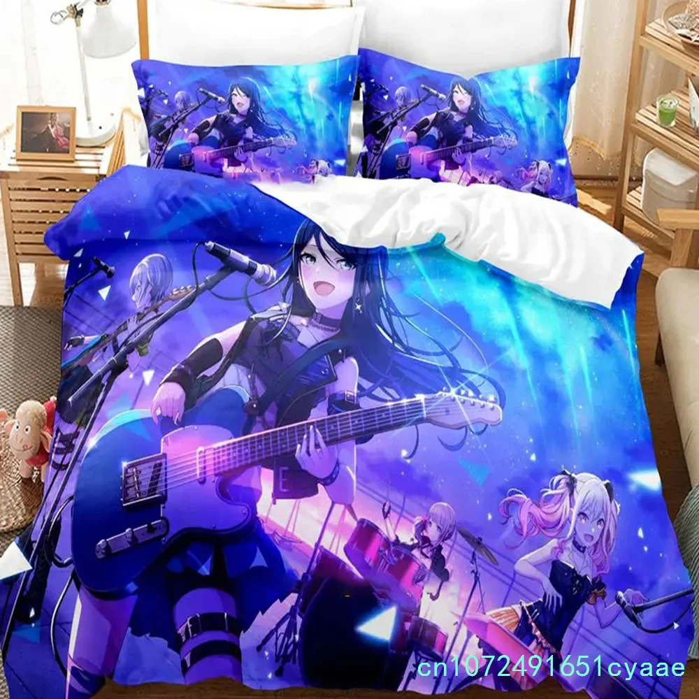 Anime Project SEKAI Hoshino Ichika  Bedding Set Boys Girls Twin Queen Size Duvet Cover Pillowcase Bed Kids Adult