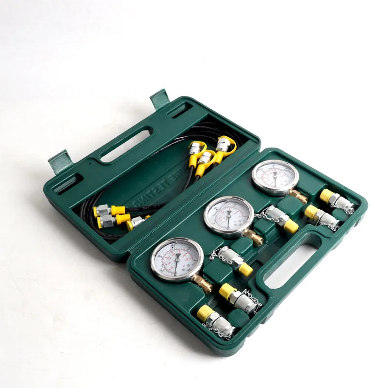 ‌Pressure Gauge Test Kit, Pressure Measuring Device, Hydraulic Pressure Gauge Box, Portable Tool box