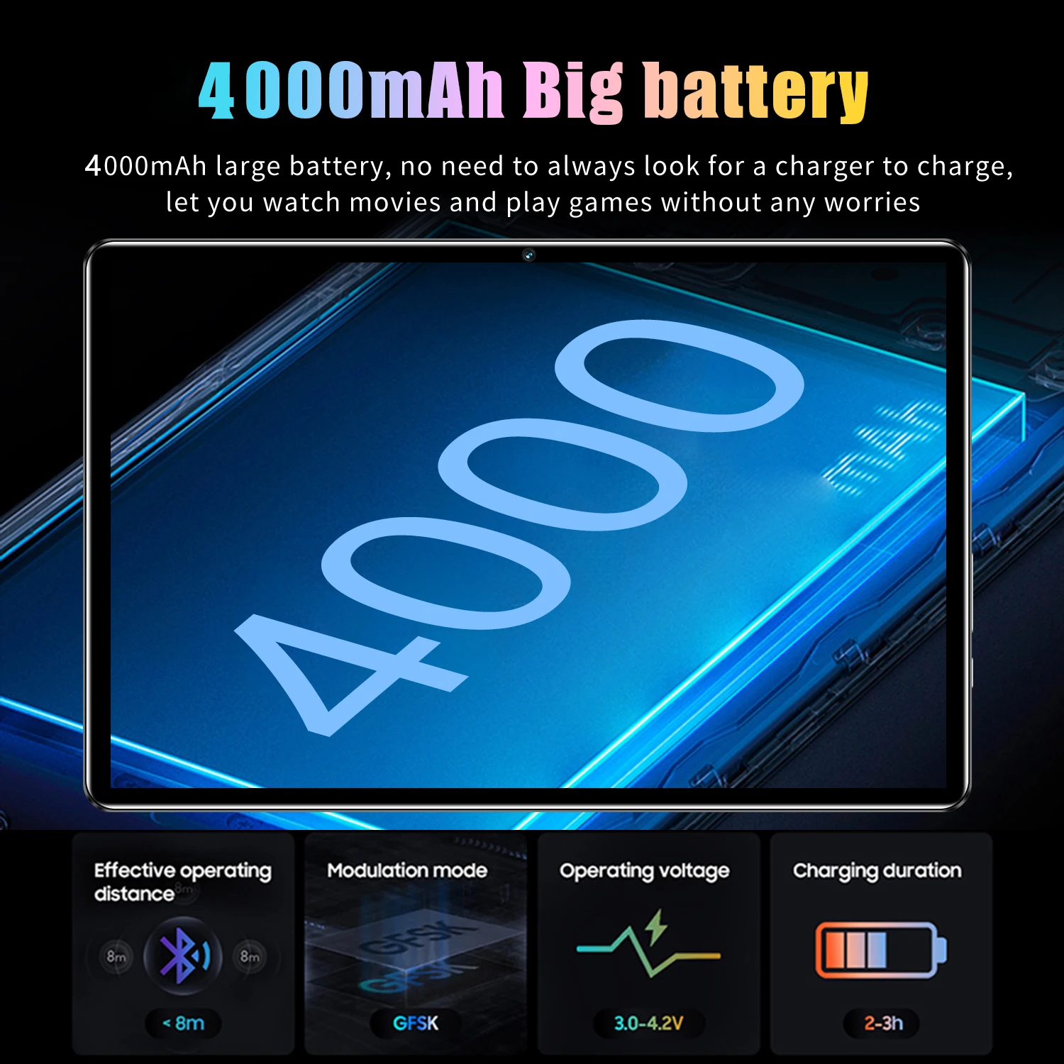 JDL PB26 Pad 6Plus، تابلت، شريحة T310، 4 جيجابايت + 64 جيجابايت، شاشة 10.1 بوصة HD+، أندرويد 12,5 ميجابكسل + 13 ميجابكسل، 4000 مللي أمبير في الساعة