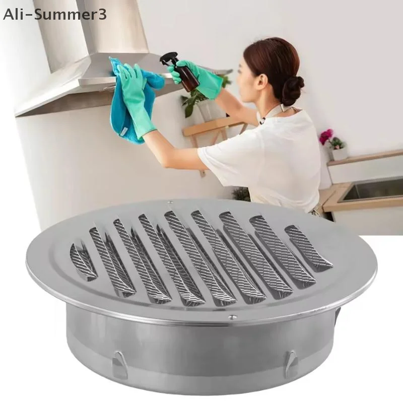 

70-300 мм круглая вентиляционная решетка из нержавеющей стали, защита от насекомых, домашние наружные настенные воздуховоды, вентиляционные инструменты, вытяжные вытяжки