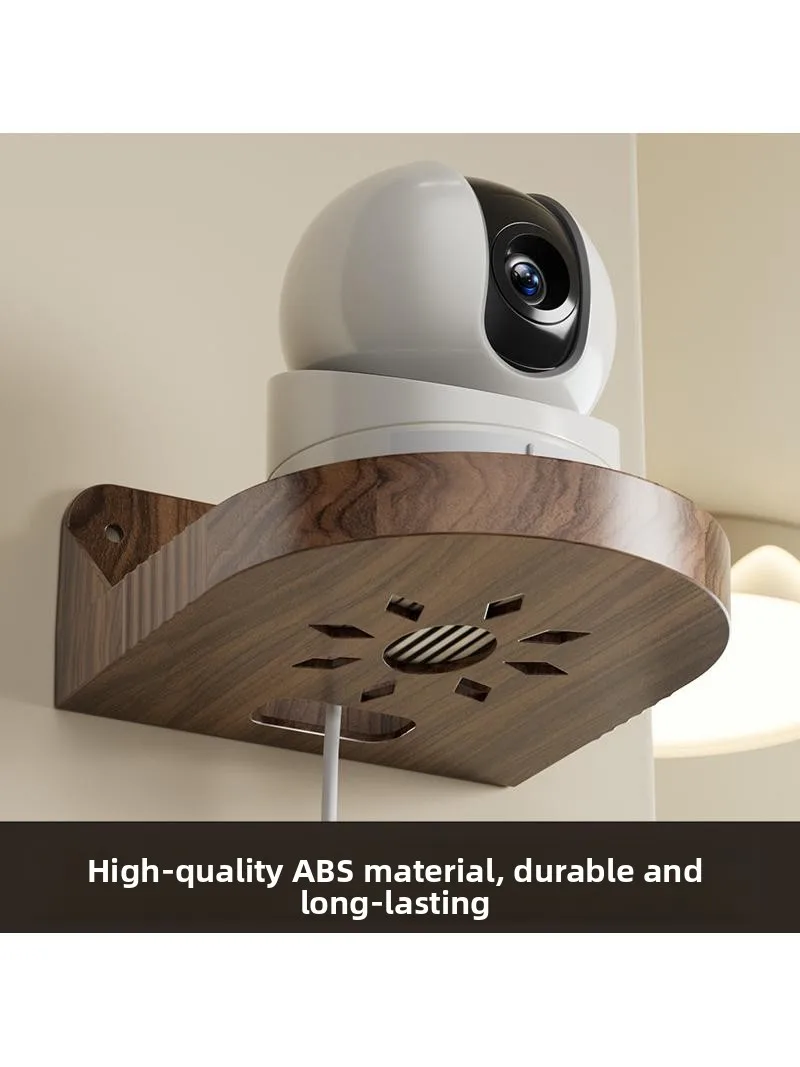 복숭아나무 벽걸이형 라우터 수납장 무타공 모니터 홀더 홈 정리 거실용