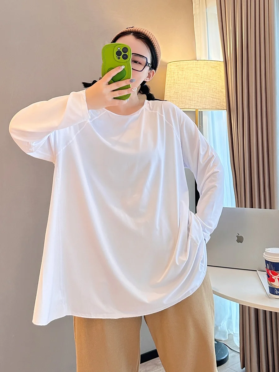 

plus Size Yoga Clothes Ba Split Running Fitn Loose Long Sve Breathable Qui Dry Women's Sportswear Casual Sle