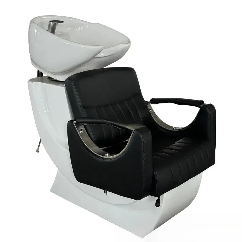 

FG17Barber Shop Lying Half Shampoo Flushing Bed High-End Simple Sitting for Hair Salon Shampoo Chair