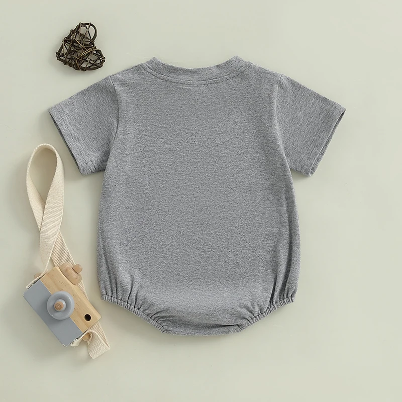 

Одежда для малышей с короткими рукавами и круглым вырезом для маленьких мальчиков, костюм с принтом ракетного корабля для дня рождения