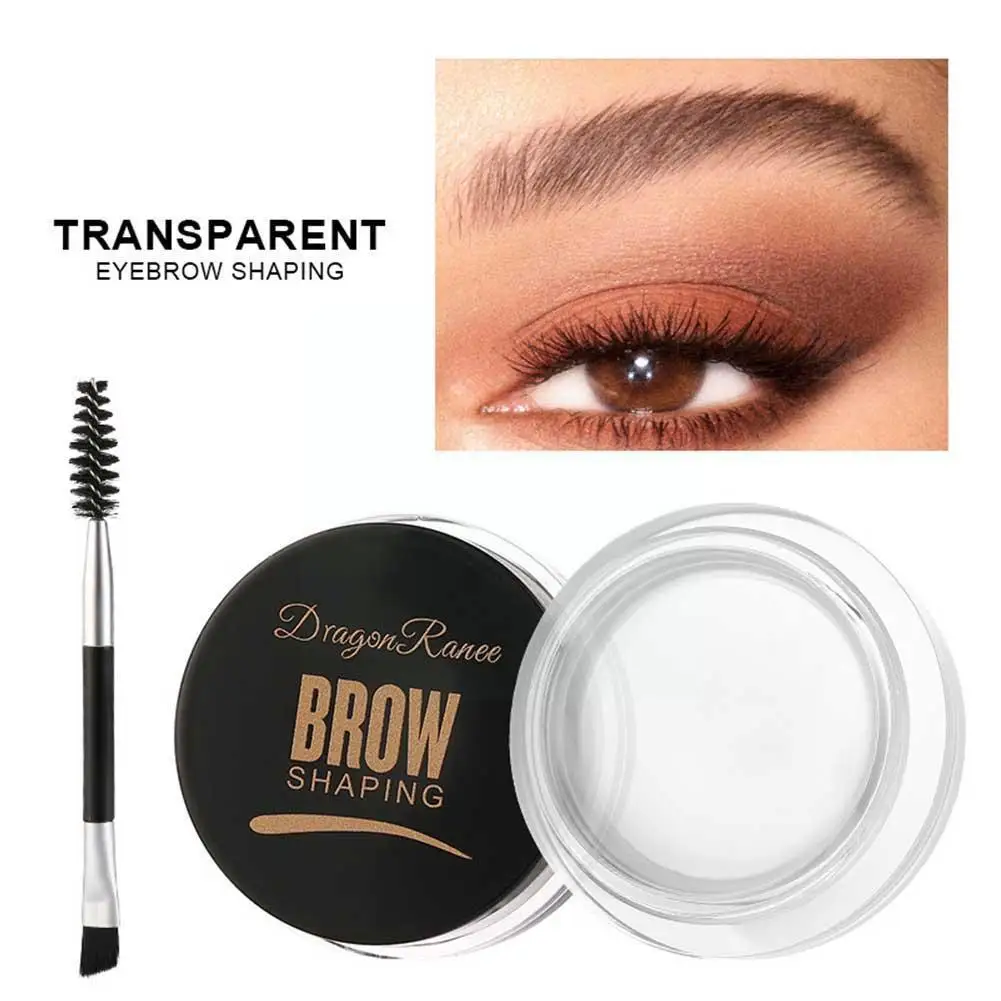 Gel de cejas para Estilismo de cejas, cera transparente para cejas, pegamento sólido de larga duración, jabón impermeable, cera de maquillaje marrón W S6N8, 6 colores