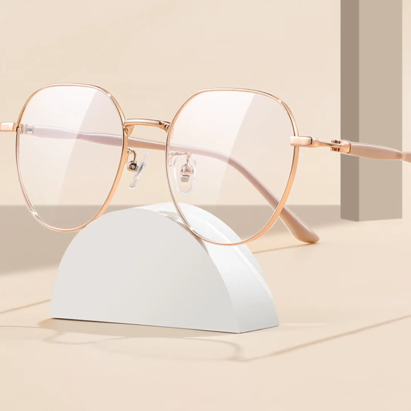 Trendige klassische Myopie-Brille, Vintage-Anti-Blaulicht-Brille für Damen und Herren, Minus-Dioptrien-Brille, verschreibungspflichtig mit 0 -0,5 bis -6,0
