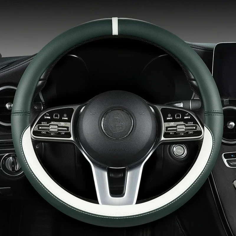 

The car steering wheel is covered with pu leather, which is fashionable and simple, wear-resistant and breathable, suitable for