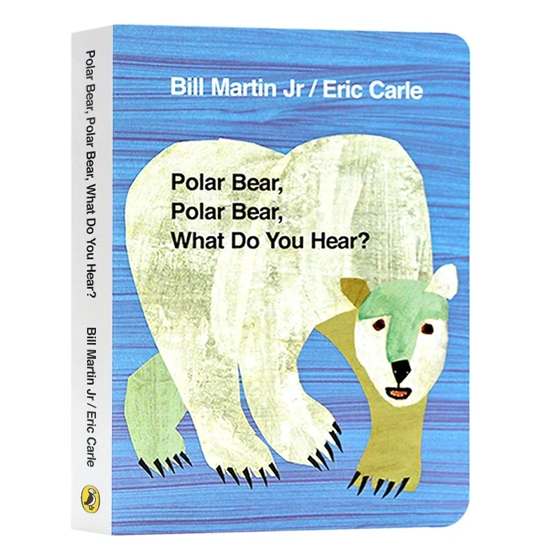 Ours polaire, que peux-tu entendre ? Livre cartonné en anglais pour enfants de 0 à 6 ans, apprentissage précoce de l'anglais pour les tout-petits, livre d'apprentissage de la lecture pour la maternelle.