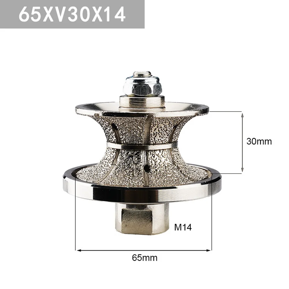 

1pc Brazing Bevel Diamond Profile Wheel For M14 Thread Grinding Wheel 40/50 Grit For Granite Concrete Quartz Stoneworking