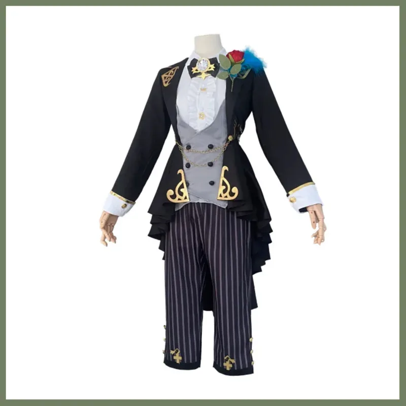 

Костюм для косплея Game Identity V Demi Bourbon, костюм Barmaid Wine of Verdict, новая кожа, униформа, парик, женский смокинг, пальто, праздничный костюм 5ftu^ 5f