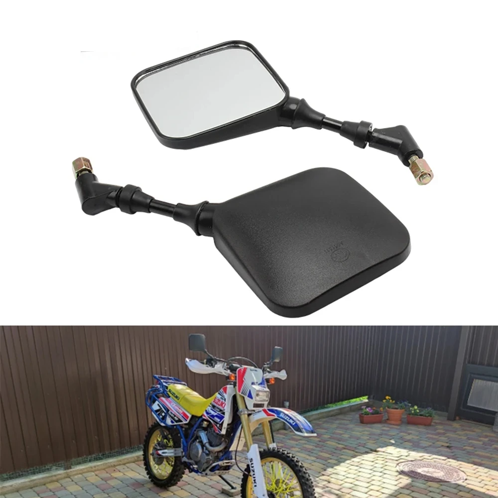 

For Suzuki DR 650 350 200 250 DRZ400 Accessories Motorcycle Rearview Mirror 2Pcs 8mm 10mm Moped Scooter Dirt Pit Bike Supermotor