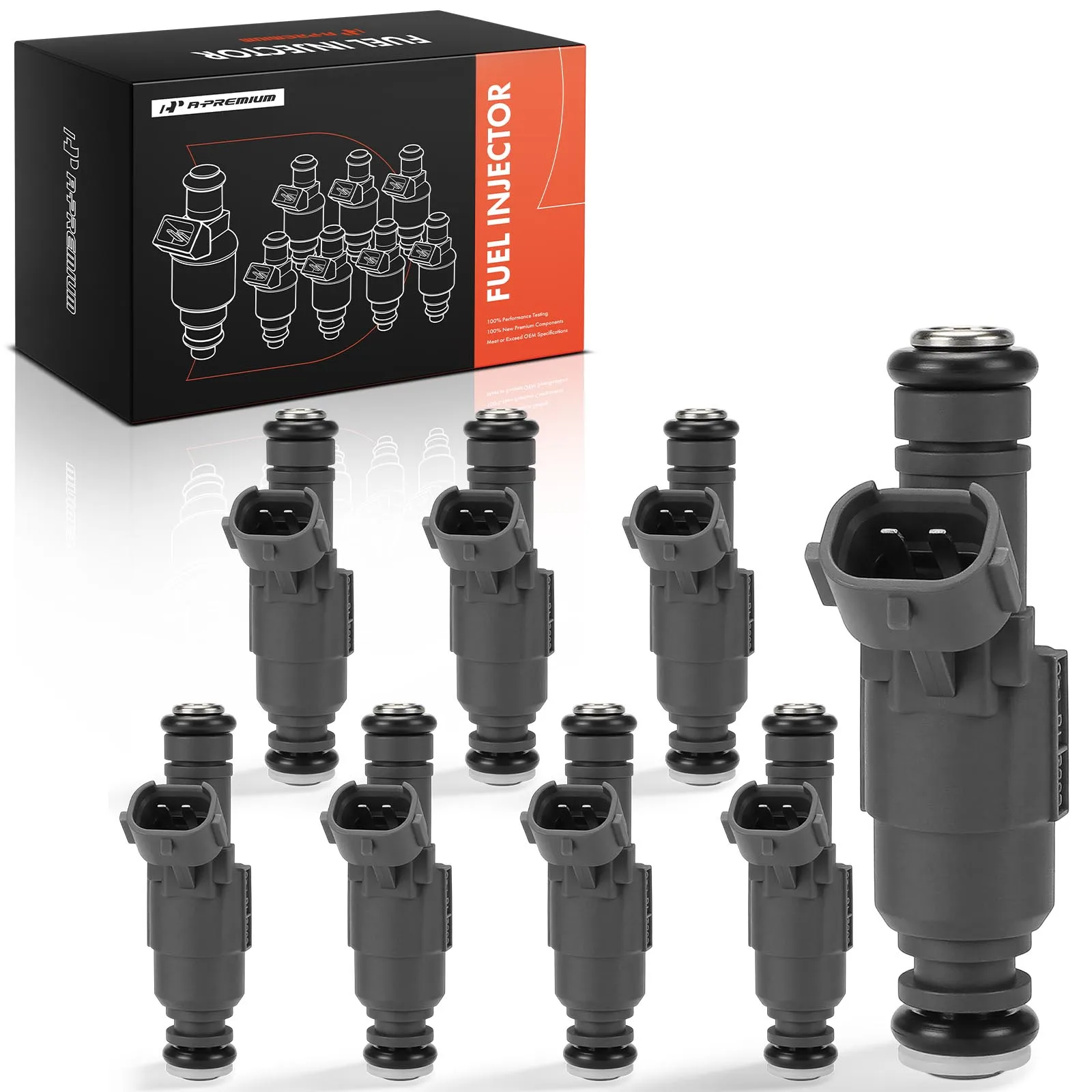 A-Premium 8Pcs Fuel Injector for Hyundai Genesis 2009-2011 Kia Borrego 2009