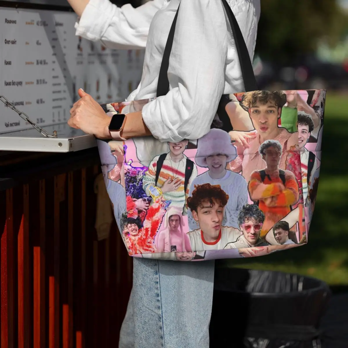 

Nemo Eurovisions Switzerland Winner Beach Tote Bag Sport Gym Yoga Duffle Large Tote Bag Women Travel Bag Fitness bag