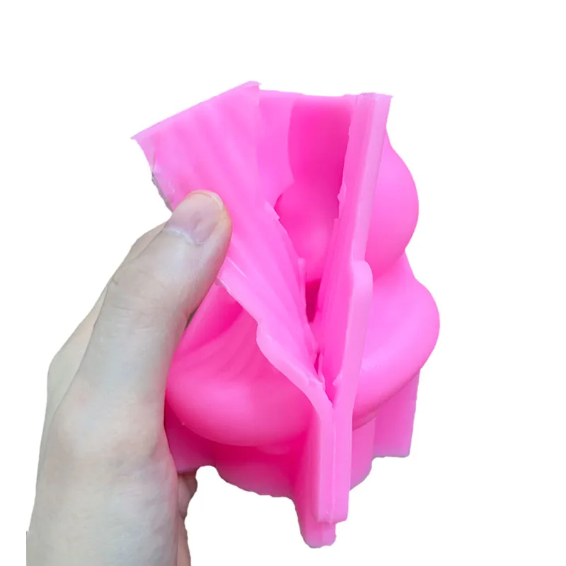 3D female Woman Mushroom body candle mold Home Scented Candle Making DIY Mushroom Head Human Body Silicone Candle Mould Supplies