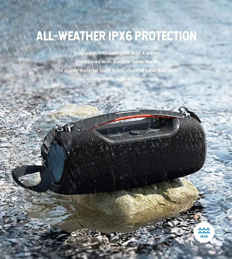 

100W Subwoofer Speaker High Quality Loud Portable Audio Player A60 Connectivity Home Microphone