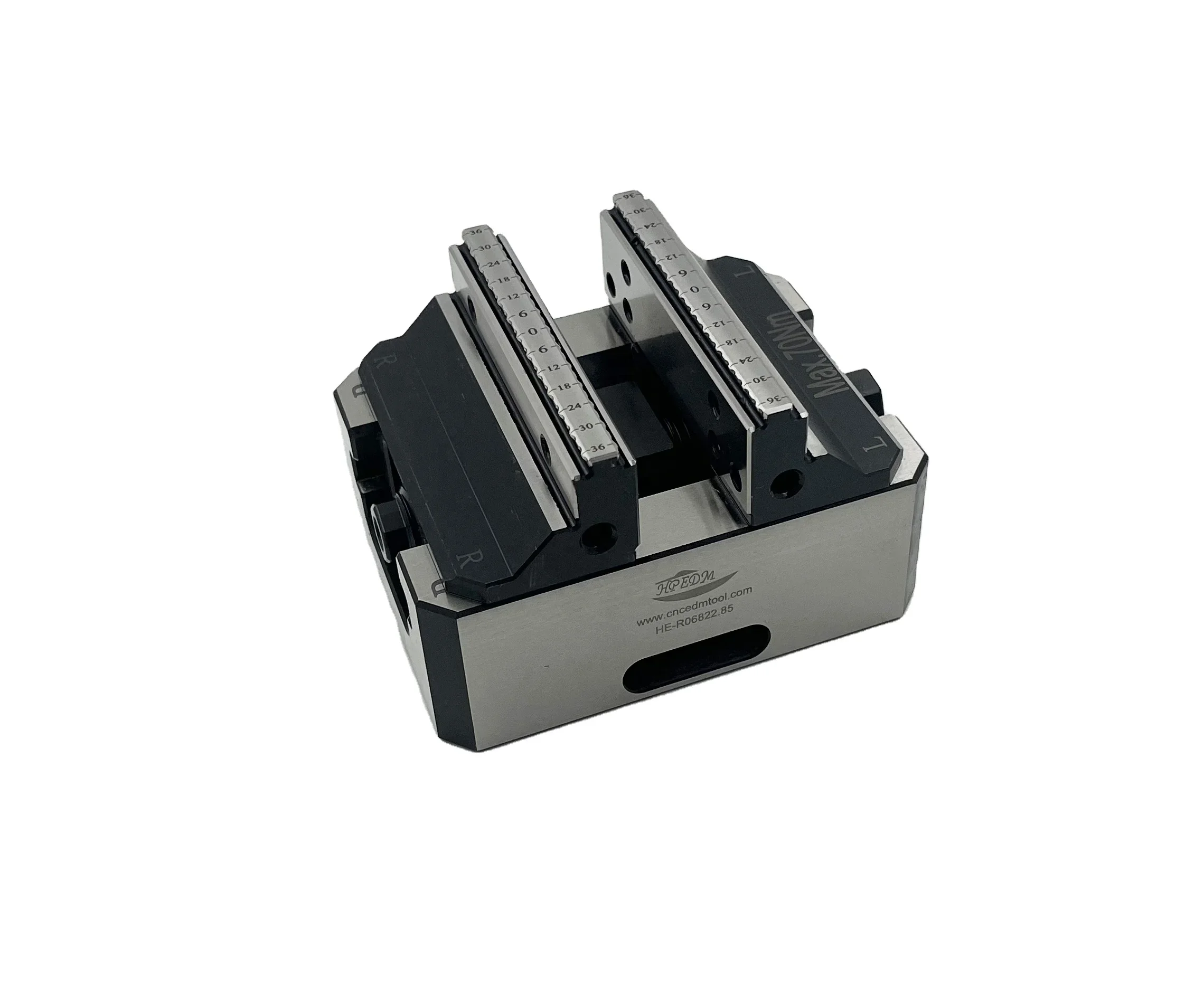 Tornillo de banco cnc autocentrante aplicado en máquina de cinco ejes, herramienta con posicionador manual de cuatro unidades de 52mm para HE-R06822.85 de conmutación rápida