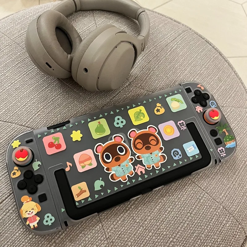 Cartoon Beaver Split Dockable Case for Nintendo Switch 2 OLED Console Hard Case Removable Joy-Con Non-Slip NS2 Console Accessory