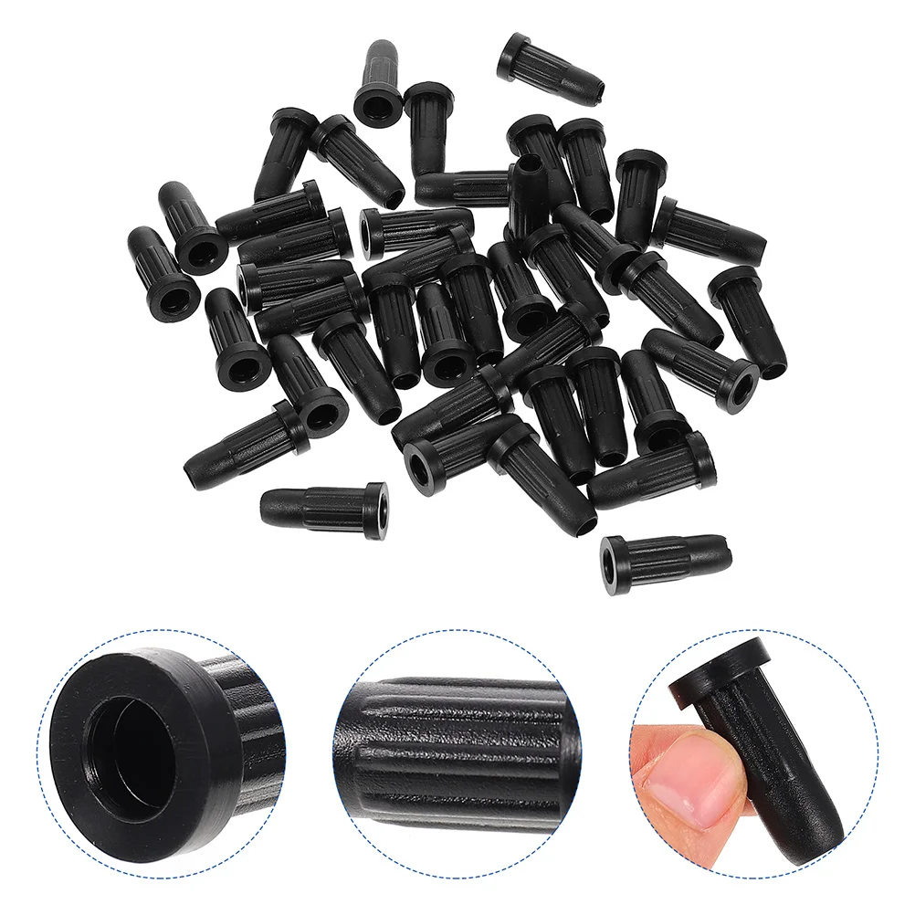 25 Pcs Wheels for Office Chair Cover Stopper Case Computer Desk Protector Stool Swivel Caster Glides Protective Black