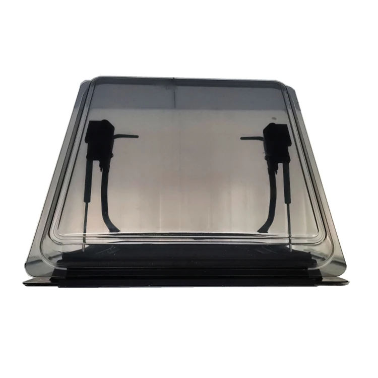 Hot Selling Product Caravan Motorhome RV Aluminium Alloy Frame Acrylic Glass Roof Skylight Window With Remote Control Light