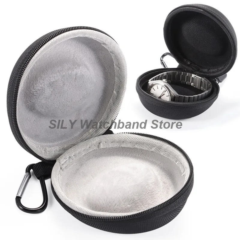 Portable EVA Single Watch Travel Cases Waterproof Watch Storage Organizer Box Watch Holder 1Pcs Smartwatches Zippered Container