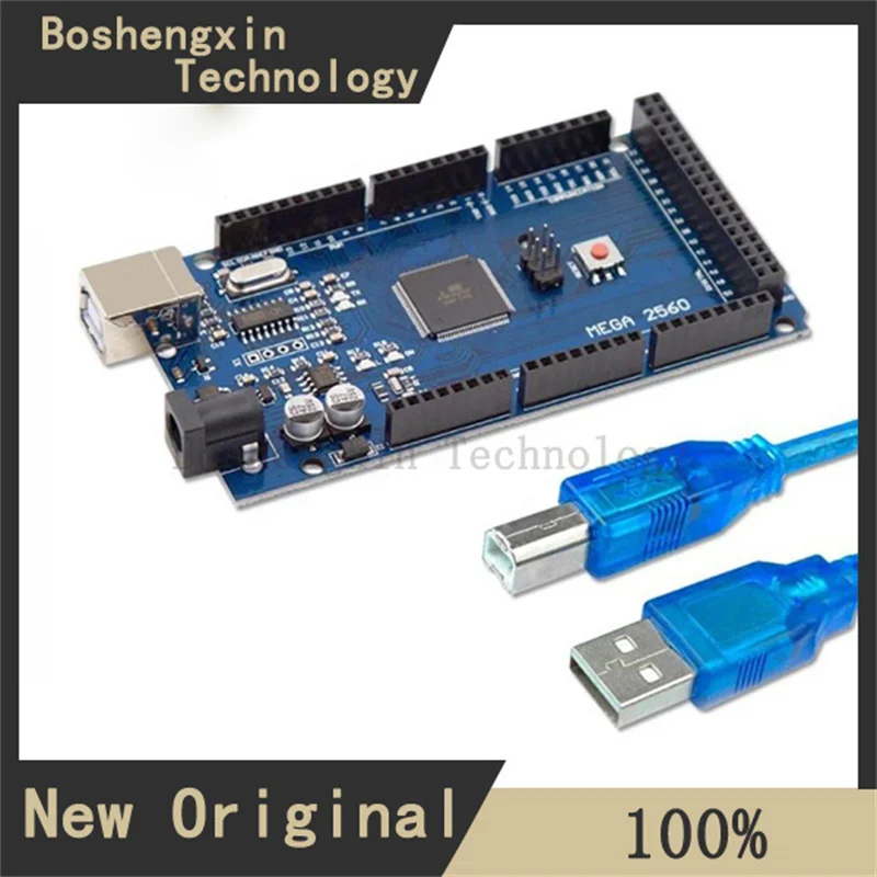 

1Pcs MEGA2560 R3 Improved CH340G with data cable open source development board
