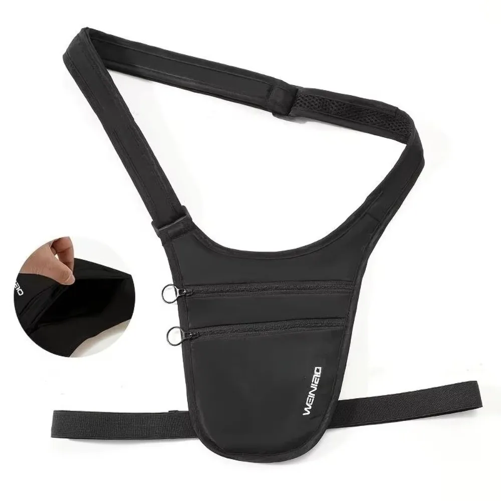 Criativo anti-roubo saco de cintura de viagem invisível leve esportes cinto saco portátil ultra-fino rfid bloqueio carteira